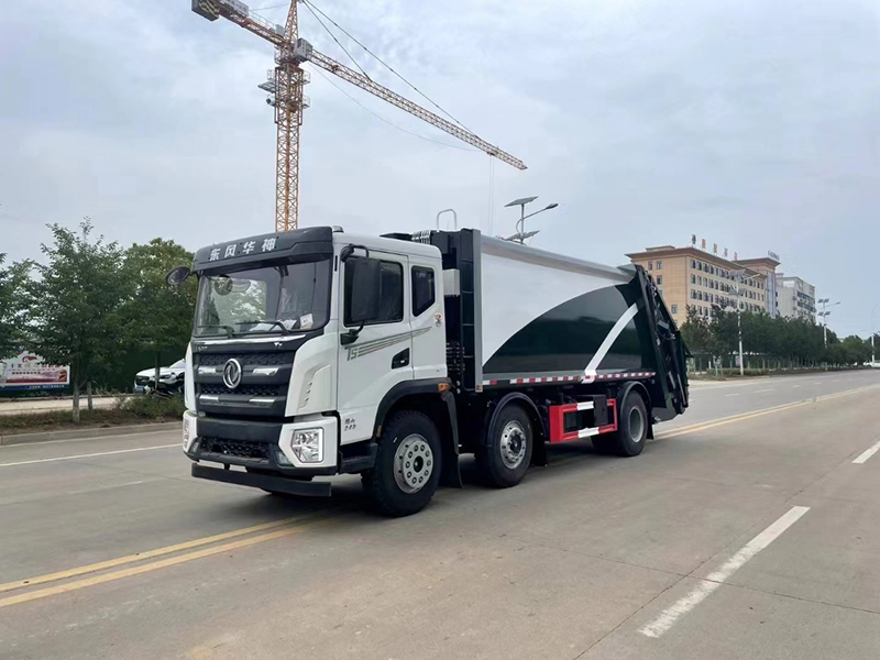 華神T5后雙橋20方壓縮垃圾車(chē)